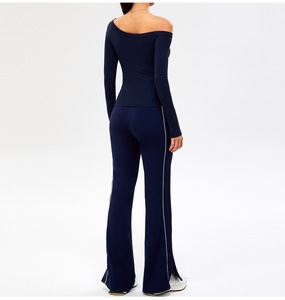 T-<span class=keywords><strong>shirt</strong></span> de sport personnalisé pour <span class=keywords><strong>femme</strong></span> à manches longues, décontracté, respirant, séchage rapide, pour le <span class=keywords><strong>yoga</strong></span> - Product Image 5