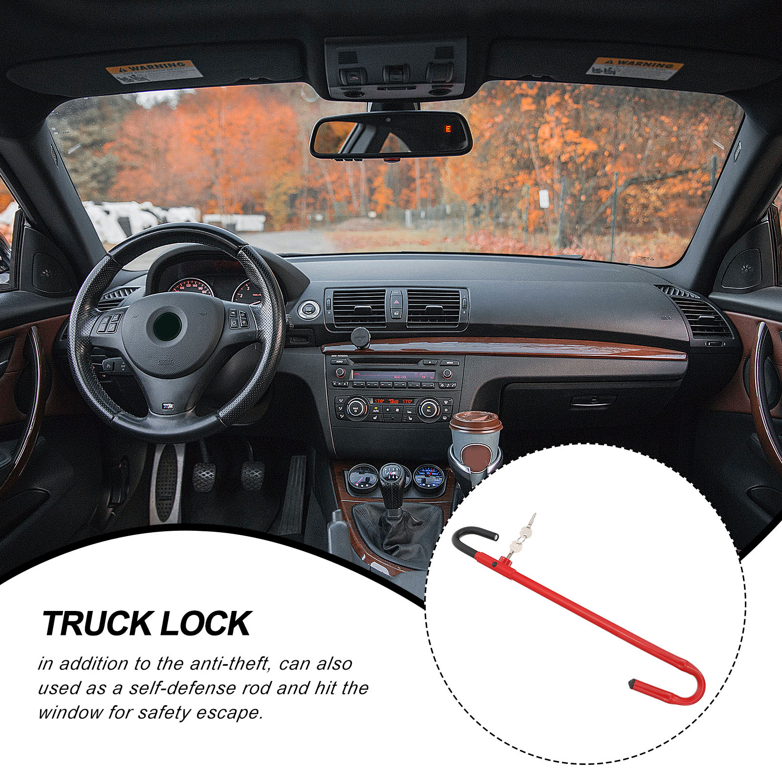 XC-F014 Xingcang Steering Wheel Lock - Factory Direct Car Anti-Theft Security