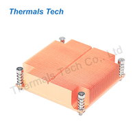 Refroidisseur de CPU 1U dissipateur de chaleur en cuivre avec ventilateur de refroidissement passif