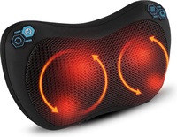 Oreiller de massage Shiatsu complet Phenitech CE pour le cou, la tête et le dos, avec fonction pétrissante, pour le corps