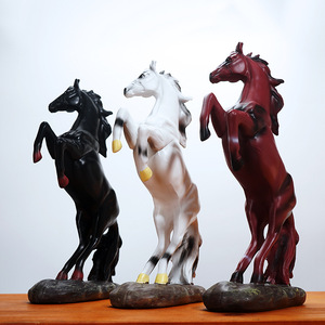 Arrivé avec succès <span class=keywords><strong>cheval</strong></span> résine artisanat nouveaux cadeaux chinois ouvert affaires décoration Feng Shui ornements <span class=keywords><strong>cheval</strong></span> - Product Image 3