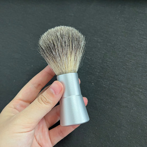 Brocha de espuma para Cuchillo de afeitar antiguo para hombre con pelo de nailon y tejón para barbería y cuidado de barba - Product Image 3