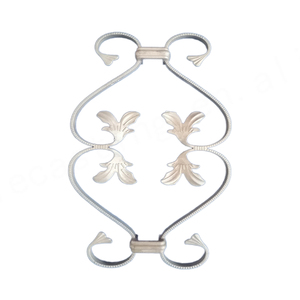 Raccords d'escalier en aluminium forgé et clôture de portail avec conception florale Produit de services de coulée unique - Product Image 3