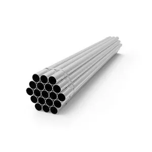 Tubi in acciaio zincato per la costruzione, pali di recinzione in metallo zincato e struttura a effetto serra