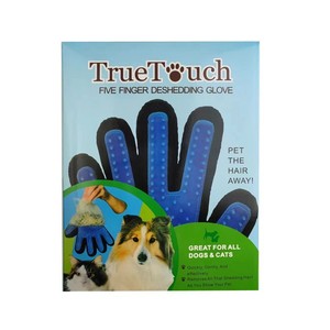 Gants de toilettage pour animaux de compagnie, type aiguille, pour chat à poils courts, brosse de massage, élimination des poils, bleu et noir - Product Image 5