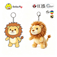 Fabricant OEM ODM CE CPC, jouet en peluche miniature lion de la série animale, conception d'échantillon personnalisée, porte-clés en peluche sur mesure