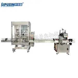 Full Automatic 6 heads Bottling Filling and Capping Machine Production Line