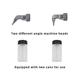 치아 미백 및 치과 프로피 폴리셔 (재사용 가능) 용 헤드 2 개가 있는 전기 알루미늄 산화물 공기 마모 마스터 - Product Image 4