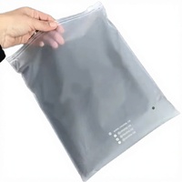 Sacs à fermeture éclair personnalisés en CPE mat/givré, imprimés en héliogravure, résistants, pour l'emballage de t-shirts, maillots de bain, chaussettes, chaussures et vêtements