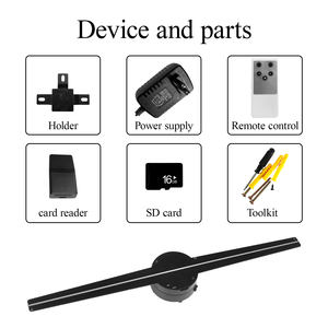 Mini <span class=keywords><strong>Proyector</strong></span> Holográfico <span class=keywords><strong>Profesional</strong></span> para Exteriores Z1 <span class=keywords><strong>de</strong></span> 42 cm, Económico, Pantalla <span class=keywords><strong>de</strong></span> Aire 3D para Publicidad, Ventilador LED Holográfico - Product Image 5