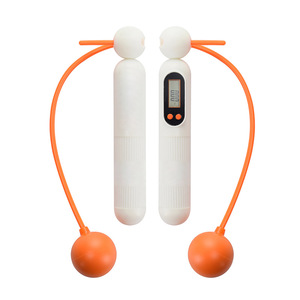 Electronic Counting Skip <b>Rope</b> With Digital Display And Weighted Balls For Indoor Fitness <b>Exercise</b> Unisex ABS Material - Product Image 3