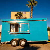Camion bar à cocktails mobile entièrement équipé, remorquable, pour les mariages et la restauration de boissons