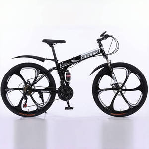 Bicicleta de montaña plegable de 21/24 velocidades al por mayor 26/24 MTB con sistema de frenos de disco y bicicletas de horquilla de acero para adultos y hombres - Product Image 3