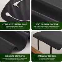 Surmatelas Conducteur pour Lit, en Cuir Perforé Respirant, Antistatique, Écologique et Personnalisable