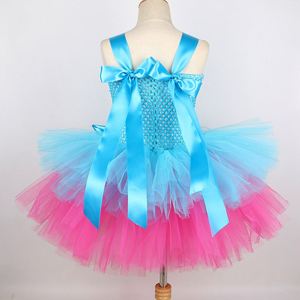 4ourcostumes Fashionable Halloween Kids Blue Dresses Performance Children Troll <b>Elf</b> Cosplay <b>Costume</b> <b>Girls</b> Layered Princess Dress - Product Image 5