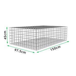 Malla de Alambre de Hierro Galvanizado Soldado <span class=keywords><strong>para</strong></span> Gaviones, Malla Cuadrada <span class=keywords><strong>para</strong></span> Cajas de Gaviones 2x1x1M <span class=keywords><strong>para</strong></span> Control de Inundaciones y Muros de Contención - Product Image 2