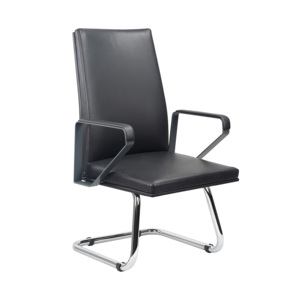 Silla de oficina de diseño moderno de alta calidad Silla de visitante de cuero elegante de alta calidad - Product Image 1