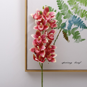 3D10 Ramo de Orquídeas Artificiales Pequeñas de Asia Oriental, 77cm de Altura, Simulación Realista, Decoraciones para Bodas y Hogar - Product Image 1