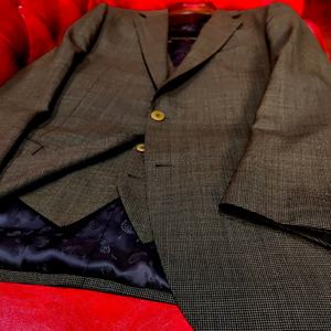 <span class=keywords><strong>Traje</strong></span> de 3 piezas de lana VBC italiana, marrón, con estampado de pata de gallo, corte ajustado, <span class=keywords><strong>para</strong></span> negocios, bodas, ropa formal, chaleco, pantalones con cierre de cremallera, transpirable | - Product Image 4