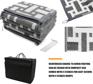 Các Nhà Sản Xuất Bán Buôn Sang Trọng PP Double-Layer Dệt Vườn Patio Thảm Chống Lão Hóa Tùy Chỉnh Vườn In Logo RV Thảm - Product Image 5