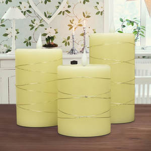 <span class=keywords><strong>Bougie</strong></span> électronique sans flamme à <span class=keywords><strong>LED</strong></span>, décoration musulmane, mariage, funérailles, événement religieux, télécommande, paraffine - Product Image 3