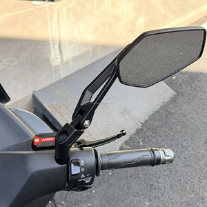SHENAO Yeni Evrensel CNC Katlanır Alüminyum Paslanmaz Çelik Dışbükey Geniş Açılı Üst Motosiklet Aynaları Modifiye/Yükseltme için - Product Image 4