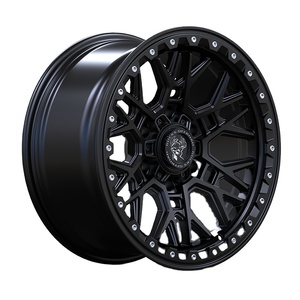 NOUVELLES Jantes de Rechange en Alliage d'Aluminium Personnalisées, Revêtement Noir Mat, 17 Pouces, 5/6 Trous, 5x127/6x114.3/6x139.7/6x135, Roue Beadlock 4x4 - Product Image 1