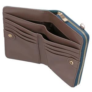 กระเป๋าใส่เหรียญหนัง PU สไตล์ญี่ปุ่นแบบเรียบง่าย ปักลาย ซิปปิด แฟชั่น ธุรกิจ ใช้ได้ทั้งชายและหญิง - Product Image 3