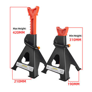 حامل جاك سيارة بسعة 3 طن من الفولاذ زوج واحد ، رفع قابل للتعديل لشاحنة سيارات الرباعي الصغيرة - Product Image 5