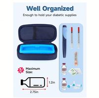 Sac isotherme en polyester pour insuline, best-seller, avec pochette de glace protectrice, étui portable pour le stockage de l'insuline, boîte de réfrigération pour médicaments