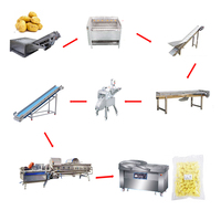 Ligne de traitement de machine à peler et à sécher les chips de légumes et de fruits secs entiers de manioc patate douce banane plantain