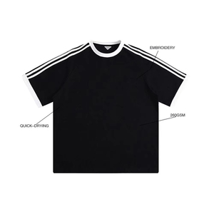 เสื้อยืดเจอร์ซีย์ผ้าฝ้าย 100% น้ำหนัก 240 กรัม ลายพิมพ์สำหรับผู้ชาย ขายส่ง เสื้อยืดเปล่าสีพื้น ทรงหลวม สวมใส่สบาย แขนสั้น เสื้อยืดลายกราฟิกสำหรับทุกเพศ - Product Image 2