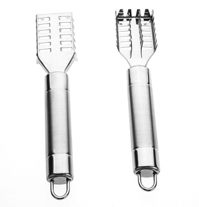 Outil de cuisine en gros en acier inoxydable, grattoir à écailles de poisson en métal pour enlever la peau - Product Image 4