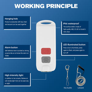 منبهات الهجوم الشخصية القابلة للشحن مزودة بمنفذ USB للأطفال كبار السن - Product Image 5