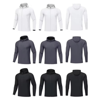 Veste de sport pour homme sans capuche, col montant, logo personnalisé, simple, pour l'extérieur