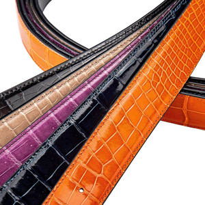 RC79 all'ingrosso 100% <span class=keywords><strong>Nilo</strong></span> Coccodrillo Cintura senza Splicing Multi colore resistente ai graffi Unisex con le cinture Business No fibbia - Product Image 2