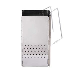 Barbecue au charbon de bois en acier inoxydable épaissi, barbecue d'extérieur portable pliable, foyer chauffant, vente en gros - Product Image 1