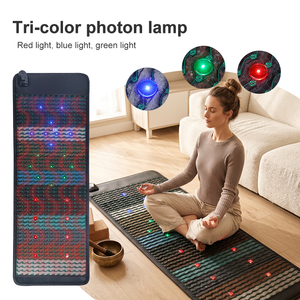 Portable <b>Foldable</b> Amethyst Sauna Mat Crystal Stone Negative Ion Heated <b>Mattress</b> Photon Pad - Product Image 2