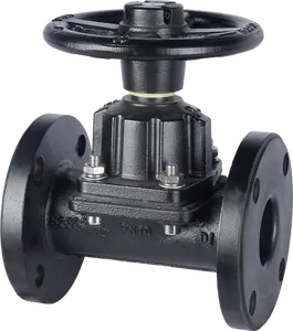 Диафрагменный клапан прямого действия WCB из чугуна HT200 с ручным управлением, EPDN NR NBR - Product Image 4