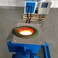 100kg 500kg 1T 2T 5T Four Fonderie Fonderie Acier Fer Métal Fusion Induction Électrique Four Industriel pour Fonte
