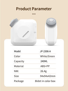 Mini bidet de voyage manuel de poche avec bouteille de 240ml et poignée confortable pour l'hygiène extérieure et les soins de base - Product Image 5