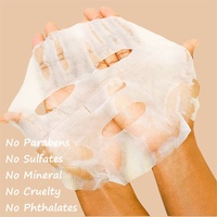 Masque facial en feuille AESTHTANY 25g *10 feuilles, extrait de fruits et de plantes, nourrissant, hydratant, lissant, pour un soin quotidien hydratant de la peau, OEM