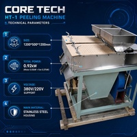 Machine industrielle de décorticage d'arachides torréfiées à sec en acier inoxydable 250 kg/h, taux de décorticage de 96 %, machine automatique de suppression de la peau des arachides