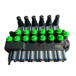 Control Hidráulico Manual Hydrocontrol HC-M456, 45L/min, 350 Bar, para Excavadora y Maquinaria Móvil, Banco Hidráulico de 6 Vías - Product Image 1