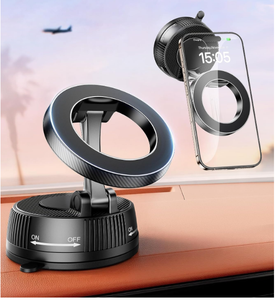 Supporto Magnetico per <span class=keywords><strong>Telefono</strong></span> da <span class=keywords><strong>Auto</strong></span> e Scrivania con Ventosa di Aspirazione a Vuoto per Vetro, Stabile con Rotazione a 360 Gradi - Product Image 2