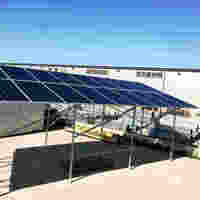 Système de montage sur poteau solaire photovoltaïque galvanisé à chaud Zn-Al-Mg pour la réaménagement des terres dégagées