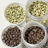 Vente en gros de 1000 pièces de micro-anneaux de 5 mm, perles, liens et tubes pour usage commercial