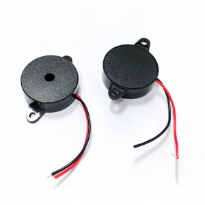 Zumbador piezoeléctrico redondo de 30 mm x 9,8 mm, 12 V, RoHS, 90 dB, alarma de sonido continuo de CC, zumbador activo con orificio de montaje para unidad de controlador - Product Image 1