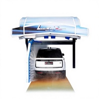 Station de lavage de voiture électrique en acier inoxydable Leisuwash 380 avec laveuse à shampoing tricolore haute pression