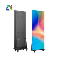 Ultra ince taşınabilir P1.53 P2 P2.5 kapalı/açık dijital Poster ekran ticari Video reklam için tam renkli LED ekran